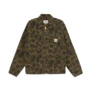 Camouflage Canvas Jack met Borstzak Carhartt Wip , Green , Heren