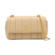 Gewatteerde Mini Kira Schoudertas Tory Burch , Beige , Dames