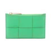 Pre-owned Leather wallets Bottega Veneta Vintage , Green , Dames