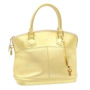 Pre-owned Leather louis-vuitton-bags Louis Vuitton Vintage , Yellow , ...