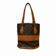 Pre-owned Canvas handbags Louis Vuitton Vintage , Brown , Dames