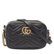 Pre-owned Leather gucci-bags Gucci Vintage , Black , Dames