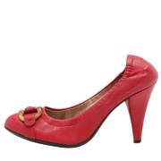 Pre-owned Leather heels Salvatore Ferragamo Pre-owned , Pink , Dames