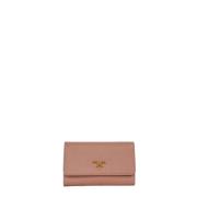 Pre-owned Leather wallets Prada Vintage , Pink , Dames