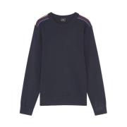 Wollen Gebreide Ronde Hals Trui PS By Paul Smith , Gray , Heren