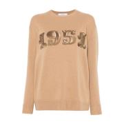 Bruine Kasjmiermix Sweater Max Mara , Brown , Dames