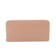 Pre-owned Leather wallets Loewe Pre-owned , Beige , Dames