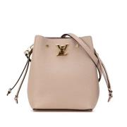 Pre-owned Leather shoulder-bags Louis Vuitton Vintage , Beige , Dames