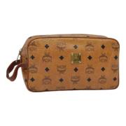 Pre-owned Leather clutches MCM Pre-owned , Brown , Dames