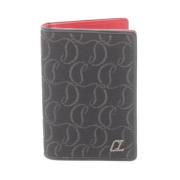 Pre-owned Canvas wallets Christian Louboutin Pre-owned , Black , Dames