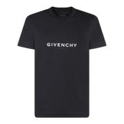 Zwart T-shirt met handtekeningen Givenchy , Black , Heren