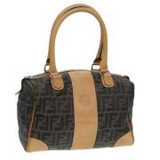 Pre-owned Canvas fendi-bags Fendi Vintage , Brown , Dames