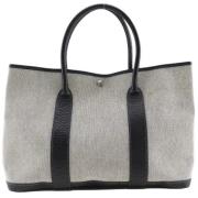 Pre-owned Canvas totes Hermès Vintage , Gray , Dames