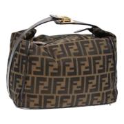 Pre-owned Canvas fendi-bags Fendi Vintage , Black , Dames