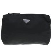 Pre-owned Fabric clutches Prada Vintage , Black , Dames