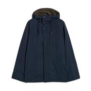 Korte Marine Technische Taffeta Parka Aspesi , Blue , Heren