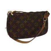 Pre-owned Canvas pouches Louis Vuitton Vintage , Brown , Dames