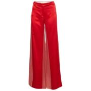 Pre-owned Fabric bottoms Valentino Vintage , Red , Dames