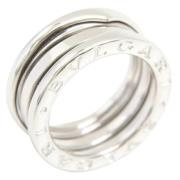 Pre-owned Metal rings Bvlgari Vintage , White , Dames