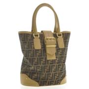 Pre-owned Canvas fendi-bags Fendi Vintage , Beige , Dames