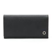 Pre-owned Leather wallets Bvlgari Vintage , Black , Dames