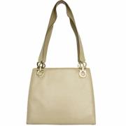 Pre-owned Leather shoulder-bags Salvatore Ferragamo Pre-owned , Beige ...