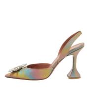 Pre-owned Fabric heels Amina Muaddi Pre-owned , Multicolor , Dames