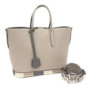 Pre-owned Leather fendi-bags Fendi Vintage , Gray , Dames