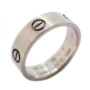 Pre-owned White Gold rings Cartier Vintage , Gray , Heren