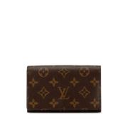 Pre-owned Canvas wallets Louis Vuitton Vintage , Brown , Dames