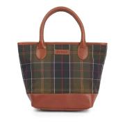 Katrine Tote Tas met Leren Panelen Barbour , Green , Unisex