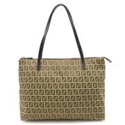 Pre-owned Canvas fendi-bags Fendi Vintage , Beige , Dames