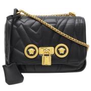 Pre-owned Leather shoulder-bags Versace Pre-owned , Black , Dames