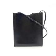 Pre-owned Leather crossbody-bags Hermès Vintage , Black , Dames