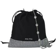 Pre-owned Silk shoulder-bags Miu Miu Pre-owned , Black , Dames