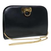 Pre-owned Leather shoulder-bags Salvatore Ferragamo Pre-owned , Black ...