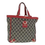 Pre-owned Canvas totes Gucci Vintage , Beige , Dames