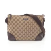 Pre-owned Leather gucci-bags Gucci Vintage , Beige , Dames