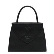 Pre-owned Leather handbags Yves Saint Laurent Vintage , Black , Dames