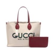 Pre-owned Leather gucci-bags Gucci Vintage , Beige , Dames