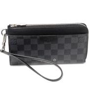 Pre-owned Canvas wallets Louis Vuitton Vintage , Black , Dames