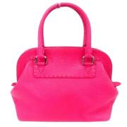 Pre-owned Leather fendi-bags Fendi Vintage , Pink , Dames