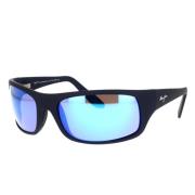 Gepolariseerde Wraparound Zonnebril Peahi Stijl Maui Jim , Black , Uni...