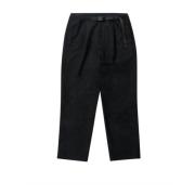 Relaxed Geplooide Wollen Broek Gramicci , Black , Heren