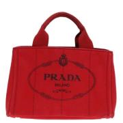 Pre-owned Canvas prada-bags Prada Vintage , Red , Dames