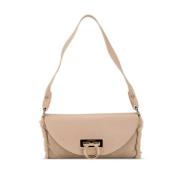 Pre-owned Leather shoulder-bags Salvatore Ferragamo Pre-owned , Beige ...