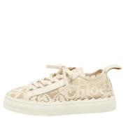 Pre-owned Lace sneakers Chloé Pre-owned , Beige , Dames