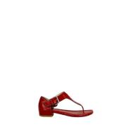 Pre-owned Fabric sandals Christian Louboutin Pre-owned , Red , Dames