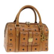 Pre-owned Leather handbags MCM Pre-owned , Brown , Dames