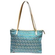 Pre-owned Canvas fendi-bags Fendi Vintage , Blue , Dames